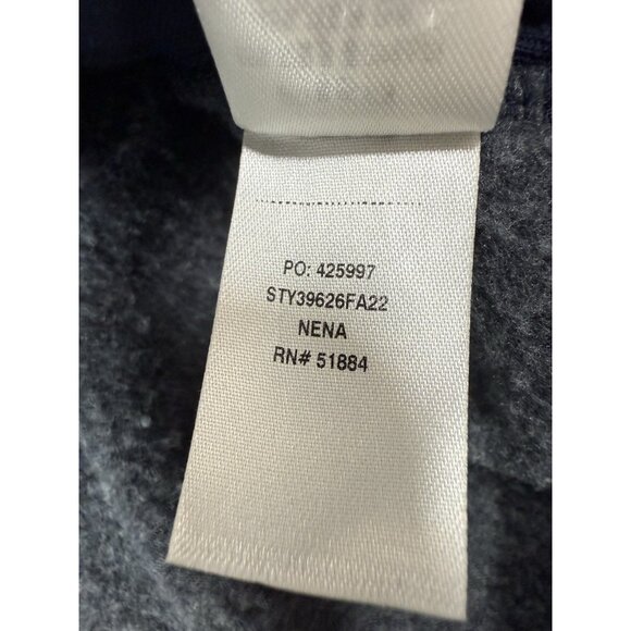 Patagonia Mens Sweatshirt Fitz Roy Horizons Uprisal Crew Size Large Navy Blue - Picture 8 of 10